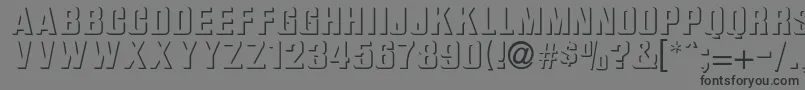 フォントIlkneemern – 黒い文字の灰色の背景