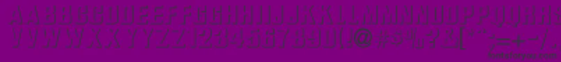 Ilkneemern Font – Black Fonts on Purple Background