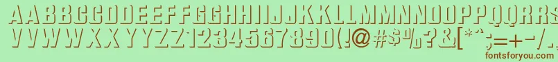 Ilkneemern-fontti – ruskeat fontit vihreällä taustalla