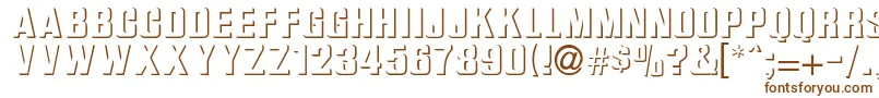 Ilkneemern-fontti – ruskeat fontit valkoisella taustalla