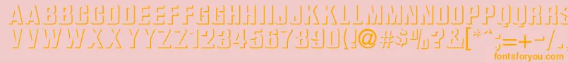 Ilkneemern Font – Orange Fonts on Pink Background