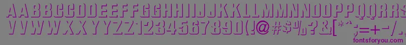 Шрифт Ilkneemern – фиолетовые шрифты на сером фоне