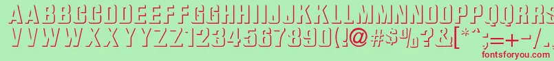 Ilkneemern Font – Red Fonts on Green Background