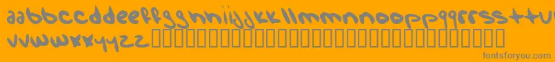 Wisers Font – Gray Fonts on Orange Background