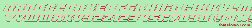 Capricusout Font – Red Fonts on Green Background