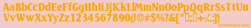 En savoir plus sur la police Variodisplayssk Police Variodisplayssk – polices orange sur fond rose