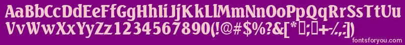 Variodisplayssk Font – Pink Fonts on Purple Background