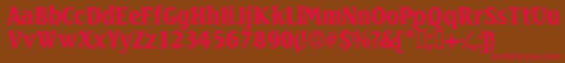 Variodisplayssk Font – Red Fonts on Brown Background