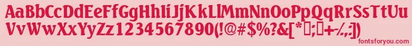More about Variodisplayssk Font Variodisplayssk Font – Red Fonts on Pink Background