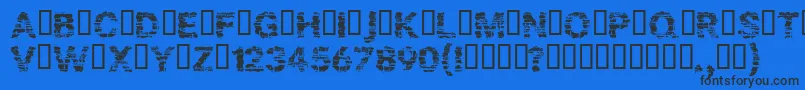 Police Bark – polices noires sur fond bleu