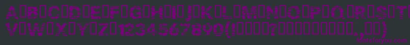 Bark Font – Purple Fonts on Black Background