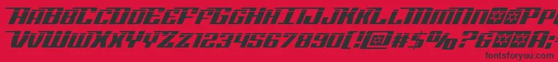 Rocketpoplaser2 Font – Black Fonts on Red Background