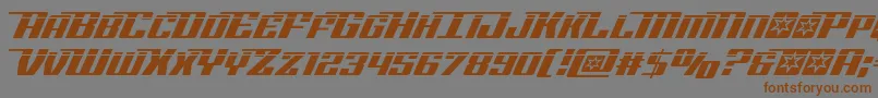 Rocketpoplaser2 Font – Brown Fonts on Gray Background