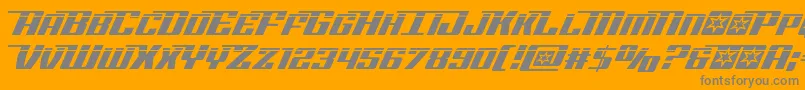 Rocketpoplaser2 Font – Gray Fonts on Orange Background