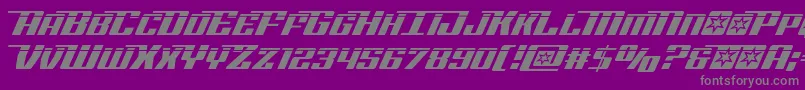 Rocketpoplaser2 Font – Gray Fonts on Purple Background