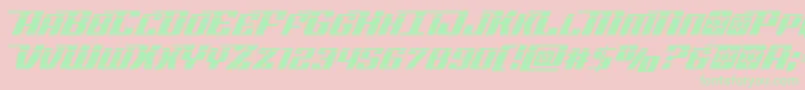 Rocketpoplaser2 Font – Green Fonts on Pink Background