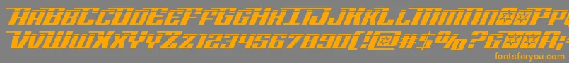 Rocketpoplaser2 Font – Orange Fonts on Gray Background