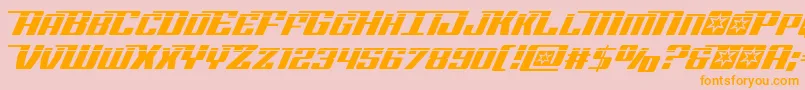 Rocketpoplaser2 Font – Orange Fonts on Pink Background