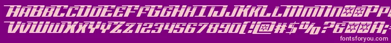 Rocketpoplaser2 Font – Pink Fonts on Purple Background