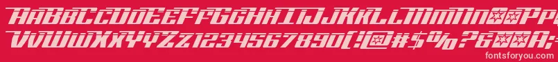 Rocketpoplaser2 Font – Pink Fonts on Red Background