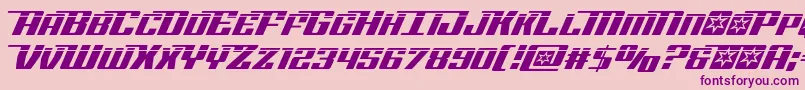 Rocketpoplaser2 Font – Purple Fonts on Pink Background