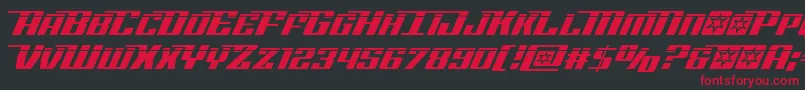 Rocketpoplaser2 Font – Red Fonts on Black Background