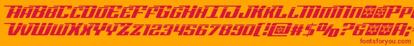 Rocketpoplaser2 Font – Red Fonts on Orange Background