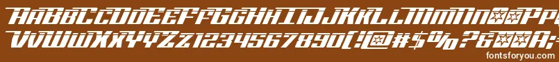 Rocketpoplaser2 Font – White Fonts on Brown Background