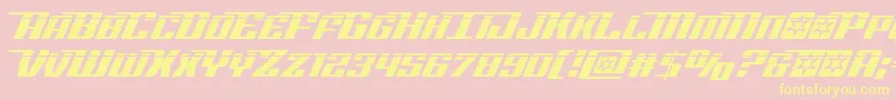 Rocketpoplaser2 Font – Yellow Fonts on Pink Background