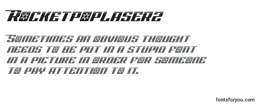 Rocketpoplaser2 Font