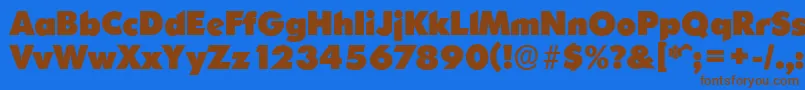 Подробнее о шрифте OrnitonsserialHeavyRegular Шрифт OrnitonsserialHeavyRegular – коричневые шрифты на синем фоне