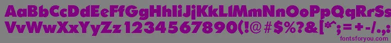 OrnitonsserialHeavyRegular Font – Purple Fonts on Gray Background