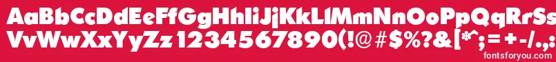 OrnitonsserialHeavyRegular Font – White Fonts on Red Background