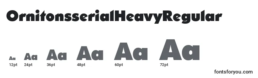 OrnitonsserialHeavyRegular Font Sizes