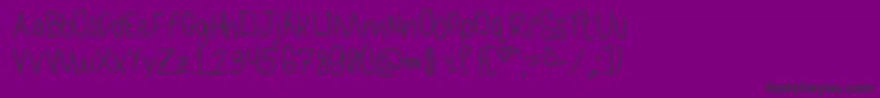 Bleedingwatercolor Font – Black Fonts on Purple Background