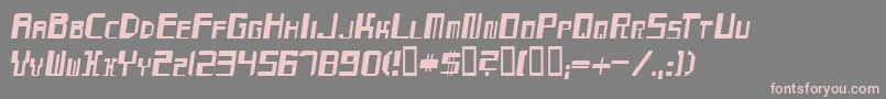 MaydayItalic Font – Pink Fonts on Gray Background