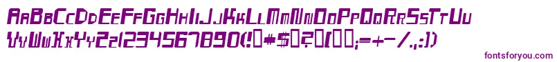MaydayItalic Font – Purple Fonts on White Background
