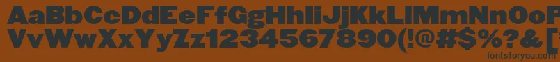 SiHeavyweighta Font – Black Fonts on Brown Background