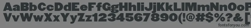 SiHeavyweighta Font – Black Fonts on Gray Background