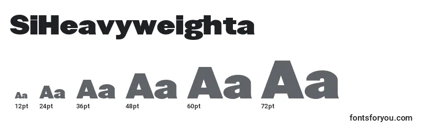 SiHeavyweighta Font Sizes