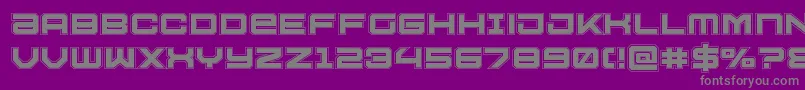 Ussdallasacad Font – Gray Fonts on Purple Background