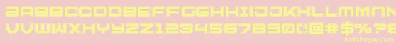 Ussdallasacad Font – Yellow Fonts on Pink Background