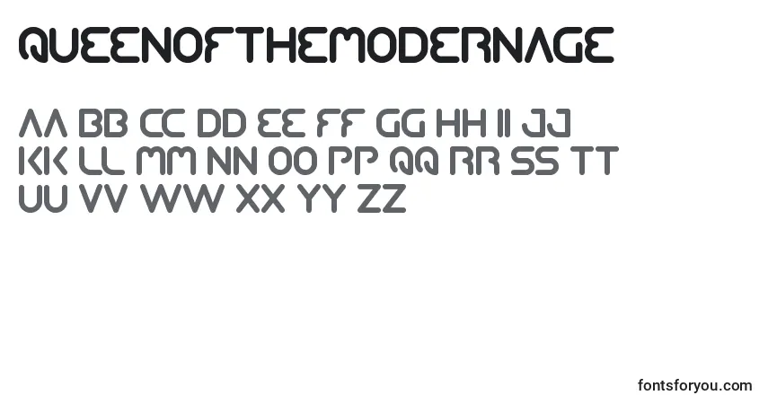 Czcionka QueenOfTheModernAge – alfabet, cyfry, specjalne znaki