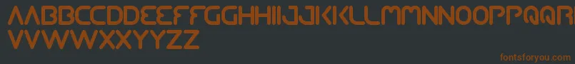 QueenOfTheModernAge Font – Brown Fonts on Black Background