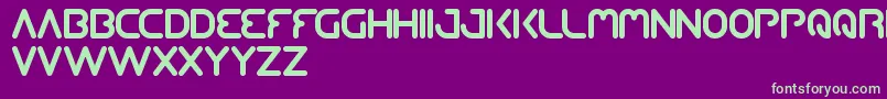 QueenOfTheModernAge Font – Green Fonts on Purple Background