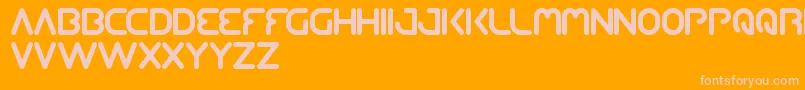 QueenOfTheModernAge Font – Pink Fonts on Orange Background