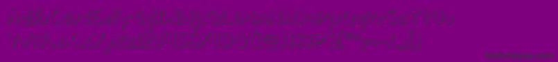 Ozyo-fontti – mustat fontit violetilla taustalla