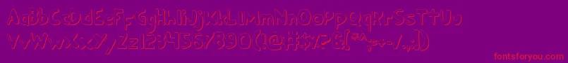 Ozyo Font – Red Fonts on Purple Background