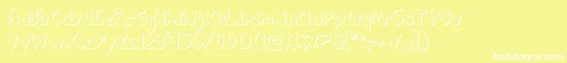 Ozyo Font – White Fonts on Yellow Background