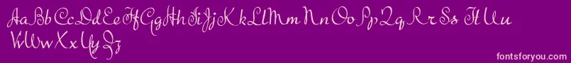 TheBeatGoesOn Font – Pink Fonts on Purple Background